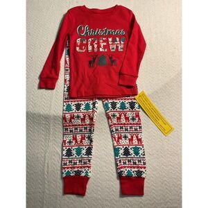 Jingles‎ Joy Christmas Crew Pajamas Set Size 2T Toddler Holiday Outfit